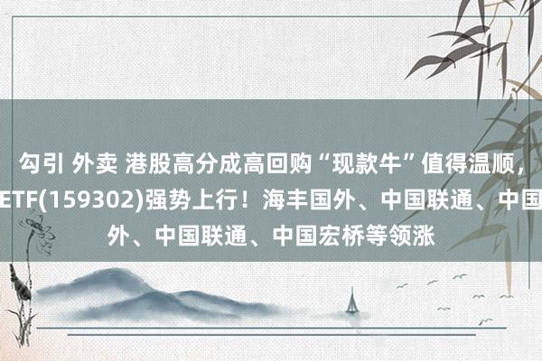 勾引 外卖 港股高分成高回购“现款牛”值得温顺，港股高股息ETF(159302)强势上行！海丰国外、中国联通、中国宏桥等领涨