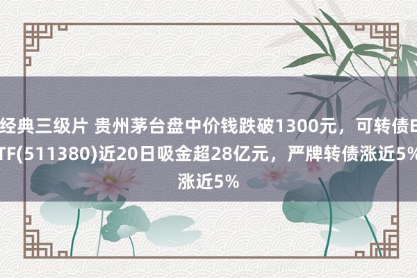 经典三级片 贵州茅台盘中价钱跌破1300元，可转债ETF(511380)近20日吸金超28亿元，严牌转债涨近5%