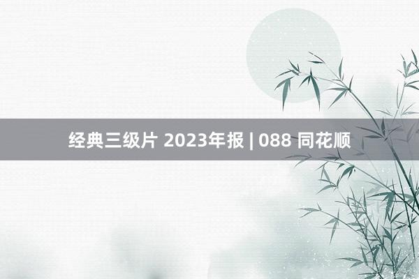 经典三级片 2023年报 | 088 同花顺