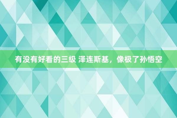 有没有好看的三级 泽连斯基，像极了孙悟空