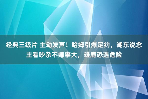 经典三级片 主动发声！哈姆引爆定约，湖东说念主看吵杂不嫌事大，雄鹿恐遇危险