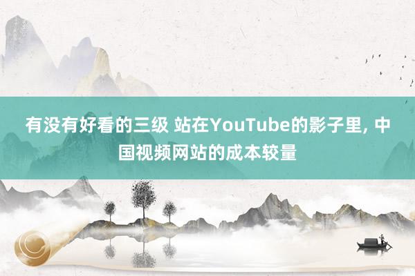 有没有好看的三级 站在YouTube的影子里， 中国视频网站的成本较量