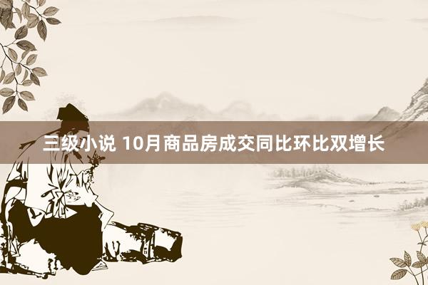 三级小说 10月商品房成交同比环比双增长