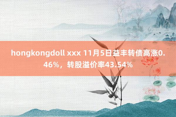 hongkongdoll xxx 11月5日益丰转债高涨0.46%，转股溢价率43.54%