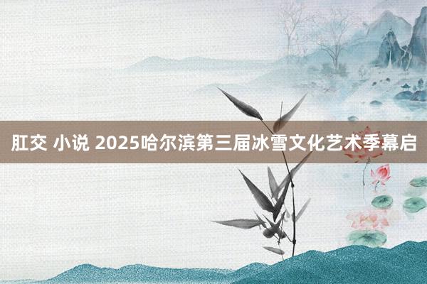 肛交 小说 2025哈尔滨第三届冰雪文化艺术季幕启