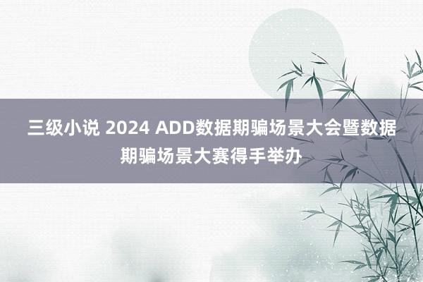 三级小说 2024 ADD数据期骗场景大会暨数据期骗场景大赛得手举办