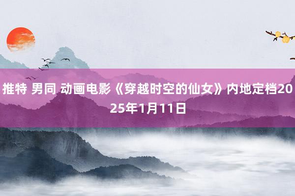 推特 男同 动画电影《穿越时空的仙女》内地定档2025年1月11日