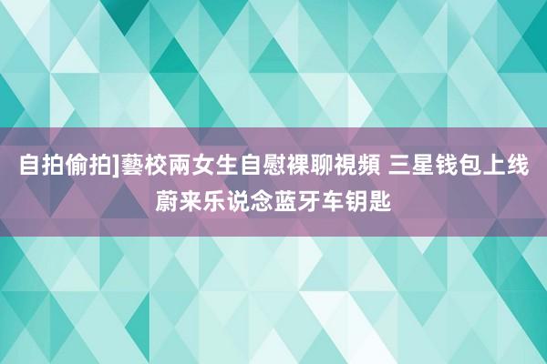 自拍偷拍]藝校兩女生自慰裸聊視頻 三星钱包上线蔚来乐说念蓝牙车钥匙